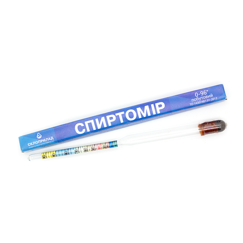 Спиртометр (ареометр) побутовий Склоприлад 0-96%